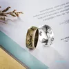 Anillos de racimo Retro Pareja Corazón Ojo Pájaros Flores Anillo de letras para mujeres Hombres Grabado Amor ciego Regalo del día de San Valentín