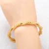 Exquisite Mesh Cross Open Bangle with Rhinestone Elegant Wave Cuff Bracelet Adjustable for Women Girl Party Jewelry Gift Q0719