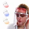 Portable 3 couleurs LED thérapie par la lumière masques faciaux Anti-âge acné élimination des rides peau serrer beauté traitement SPA
