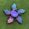 120 tipi Disponibile Spinner giocattolo di decompressione Spinner a mano arcobaleno Tri-Fidget Metal Gyro Dragon wings eye finger toys trottola handspinner witn box