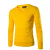 Varsanol Cotton Sweater Men Long Sleeve Pullovers Outwear Man V-Neck sweaters Tops Loose Solid Fit Knitting Clothing 7Colors 210809