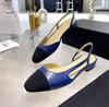 cuero Mujer Sandalias verano Luxurys Diseñadores tacones altos zapatos individuales Fiesta de trabajo Mary Jane