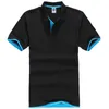 Marka Erkekler Polo Gömlek Nefes Pamuk Kısa Kollu Polon Gömlek Formalar Golftennis Artı Boyutu XXXL Tee Gömlek Giyim Tops 210707