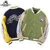 chaqueta de béisbol de botón para hombre