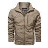 Odzież męska Wiosna Outwear Wiatrówka Kurtka Wojskowa Stojak Kołnierz Mens Casual Coat Outdoor Kurtka Taktyczna Płaszcz Moda Mężczyźni X0621