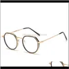 Sunglasses Fashion Aessories Drop Delivery 2021 Lonsy Finished Myopia Prescription Glasses Women Men Round Anti Blue Light Shortsighted Eyegl