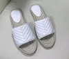 Women Newest fisherman Sandals Slide Designer Sandal Slippers High Quality Real leather Cord Platform Double Hardware Outdoor Beach Slides with Box