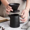 Keramisk kaffedropp 1-2 koppar droppfilterpott permanent häll över tillverkaren med separat stativ för filte 500ml 211008