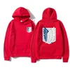 타이탄 코스프레의 새로운 애니메이션 공격 Hoodie 남성 여성들이 Unisex Shingeki에 대 한 군단 후드 스웨트 No Kyojin Coat Y0319