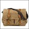 Sports & Outdoors Outdoor Bags Messenger Bag Men Canvas Business Travel Shoder Crossbody Casual For Boy And Man Drop Delivery 2021 A6B1O