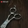 Ciseaux à cheveux Titan Japan Original 6.0 Professional Hairdressing Barber Set Cutting