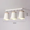 Lampy sufitowe Lukloy Nowoczesny biały dla korytarza Regulowany Metal Lampa Kryty Drewno Oświetlenia Lamparas de Techo