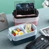 Bento Boxes Lunch For School Kids Office Worker 3Layers Microwae Heating Container Food Storage 220930