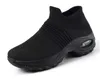 2022 Büyük Boy kadın Ayakkabı Hava Yastık Uçan Örgü Sneakers Over-Toe Shos Moda Rahat Çorap Ayakkabı WM2023