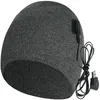 高品質の充電式電気加熱帽子3温度制御屋外スキー用のインテリジェントウォームキャップニットビーニーca hats8340644