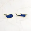 Blauwe Shark Whale -broches Pinnen Email Dierlijke revers Pin Tops Bag Corsage Fashion Jewelry Will en Sandy