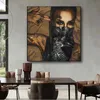 Paintings Wearing Mask Tattoo Girl Portrait Oil Painting Posters And Prints On Canvas Wall Art Picture For Living Room Cuadros Home Decor