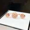 CH Ring Camellia En Kalite Lüks Elmas 18k Altın Kadın Klasik Stil Marka Tasarım Resmi Reprodüksiyonlar Band247n