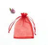 25Colors 7x9cm Small Wrap Organza Presentväskor Smycken Förpackning Bröllopsfest Favdrar Gifts Candy Sugar Pack påse