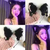 Hair Accessories Cat Ears Headband Plush Furry Cute With Bow Bell Chocker Fluffy Headwear Kitten Necklace For Party Halloween2176511
