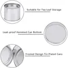 Aluminum Tin Jar Cosmetic Container Round Tea Cans with Lid Candle Jars Face Cream Makeup Organizer Pot