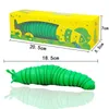 DHL Gratis HotSale Creative Articulated Slug Fidget Toy 3D Pedagogisk Färgglada Stress Relief Gift Leksaker För Barn YT199502