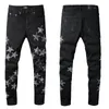 2022 Europese en Amerikaanse heren Jeans designer jeans street fashion tij merk fietsen motorfiets wassen patch brief losse fi345C