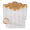 12 pieces 150ml 47*120*34mm Glass Bottles with Golden Aluminum Lid Spice Pill Container Candy Jars Vial for Wedding Giftgoods