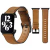 Vintage Oryginalna Skórzana Pasek Dla Apple Watch Series 7 6 5 4 SE Moda Bransoletka Watchband Iwatch 45mm 44mm 42mm 41mm 40mm 38mm Nadgarstek Pas Smart Akcesoria