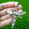 Подвесные ожерелья Hip Hop Micro Paved Cubic Circonia out Angel Pendants Ожерелье для мужчин.