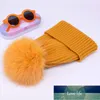 Natural Fur Pompon Hat Thick Winter for Women Cap Beanie Hats Knitted Cashmere Wool Caps Female Skullies Beanies Factory price expert design Quality Latest Style