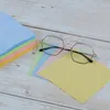 100 PC Miękkie Okulary Czyszczenie 13 * 13 CM Mikrofibry Cleaner Tkaniny do aparatu Okulary Okulary Okulary Obiektyw Ekran Telefon Wipe