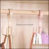 Hangers & Racks Clothing Housekee Organization Home Garden 360 Degrees Rotate Plastic Hanger Four Claws Hooks Dry Wet Dual Use Towel Clothes