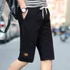 Shorts Men Clothing Cotton Casual for Running Sport Short Pants Drawstring Regular Knee Length with Pockets 3XL 210714