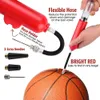 Portable Mini Bicycle Manual Air Pump Two-Way Mini Pump Basketball Football Inflatable Tube With American French Air Nozzle