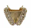 Moda Diamante Mulheres Saco De Noite Luxo Cristal Nupcial Partido De Casamento Caixa De Metal Bolsa Embreagens Com Chain Bags