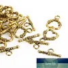 20 sets hartvorm metalen toggle clasps haken bevindingen voor sieraden maken Tibetaanse zilveren sieraden sluiting diy armband ketting