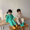 Printemps Arrivée Filles Mode Dessin Animé Pyjamas Enfants Conception Coréenne Enfant Pyjama Ensemble 210528