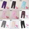 Leggings per ragazze Collant con stampa unicorno per bambini Pantaloni skinny casual in cotone Pantaloni a matita con stampa fiori per bambini M3938