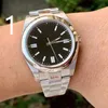 Relógios de pulso de aço inoxidável de luxo relógio de topo marca mecânica safira automática 41mm