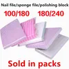 Nagelbestanden One Pack File Salon Special Sponge Rub Off Polish Tool Dun Sand Strip Block