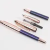 Limited Edition petit Prince Pen Dark Red and Blue Metal Sculpture Rollerball Ballpoint Fountain Pens Stationery Office School Supplies252Z