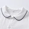 Уборы одежды Мальчики Мальчики Испанская Одежда набор Летний костюм Хлопок Белая Рубашка и Шорты Мальчик День рождения EID BAPSTIMS Наряды