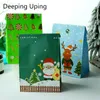 Gift Wrap 10Pcs Kraft Papieren Zakken Snoep Zak Voedsel Verpakking Bruiloft Gunst Baby Verjaardagsfeestje Decoratie Zakjes Handvat kerstman Elanden