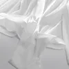 TWOTWINSTYLE Camicia in chiffon per donna con scollo a V manica a lanterna con lacci a vita alta elegante camicetta moda abiti vintage autunno 210517
