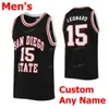 Nik1 NCAA College SDSU San Diego State Aztecs Basketball Jersey 12 Nolan Narain 13 Caleb Giordano 2 Adam Seiko 20 Schakel 21 Jared Barnett Personalizado