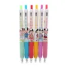 Ballpoint Pens 6Pcs Maruko-chan Press Type Black Color Ink Gel Pen Graffiti Writing Kids Gift School Stationery 2021