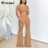 Dress Women Sets Plus Size Dwuczęściowy Garnitur Lato Solidna Krótki Rękaw Crop Top and Flare Spodnie Zestaw Odzież damska 210513