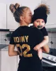 Ankunft Family Look Kleidung Kurzarm-T-Shirt DADDY MOMMY KID BABY Mädchen Jungen Kleidung passend 210517