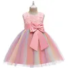 Dziewczyna Lato Koronki Księżniczka Dress Dzieci Floral Suknia Suknie Dla Dziewczyn Odzież Dzieci Przyjęcie Urodzinowe Tutu Custome Vestidos 211027